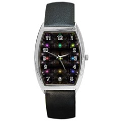 Abstract Sphere Box Space Hyper Barrel Style Metal Watch by Simbadda