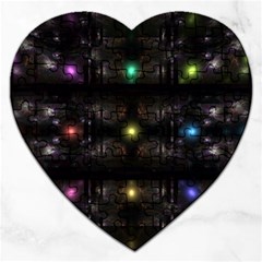 Abstract Sphere Box Space Hyper Jigsaw Puzzle (Heart)