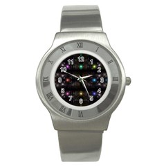 Abstract Sphere Box Space Hyper Stainless Steel Watch