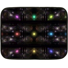 Abstract Sphere Box Space Hyper Fleece Blanket (Mini)