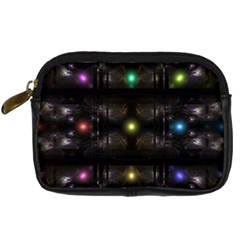 Abstract Sphere Box Space Hyper Digital Camera Leather Case by Simbadda