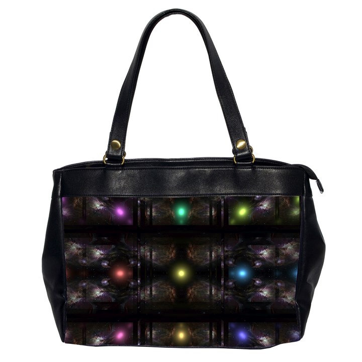 Abstract Sphere Box Space Hyper Oversize Office Handbag (2 Sides)