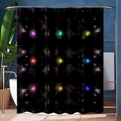 Abstract Sphere Box Space Hyper Shower Curtain 60  x 72  (Medium) 