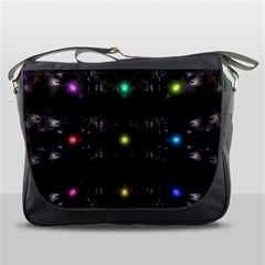 Abstract Sphere Box Space Hyper Messenger Bag