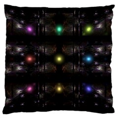 Abstract Sphere Box Space Hyper Large Cushion Case (One Side)