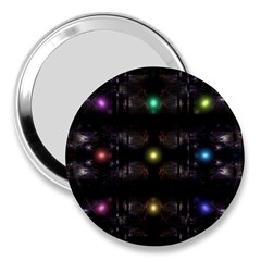 Abstract Sphere Box Space Hyper 3  Handbag Mirrors