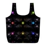 Abstract Sphere Box Space Hyper Full Print Recycle Bag (L) Back