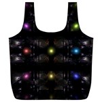 Abstract Sphere Box Space Hyper Full Print Recycle Bag (XL) Back