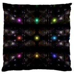 Abstract Sphere Box Space Hyper Standard Flano Cushion Case (One Side)