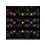 Abstract Sphere Box Space Hyper Small Satin Scarf (Square) Front