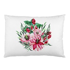 Bloom Christmas Red Flowers Pillow Case