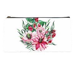 Bloom Christmas Red Flowers Pencil Cases