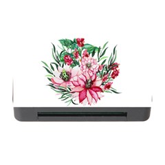 Bloom Christmas Red Flowers Memory Card Reader With Cf by Simbadda