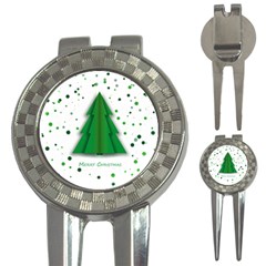 Fir Tree Christmas Christmas Tree 3-in-1 Golf Divots by Simbadda