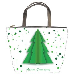 Fir Tree Christmas Christmas Tree Bucket Bag by Simbadda