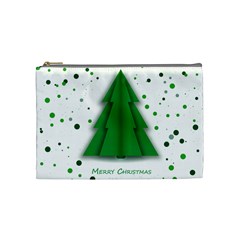 Fir Tree Christmas Christmas Tree Cosmetic Bag (medium) by Simbadda