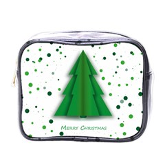 Fir Tree Christmas Christmas Tree Mini Toiletries Bag (one Side) by Simbadda