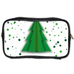 Fir Tree Christmas Christmas Tree Toiletries Bag (one Side) by Simbadda