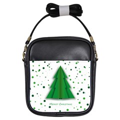 Fir Tree Christmas Christmas Tree Girls Sling Bag by Simbadda