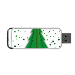 Fir Tree Christmas Christmas Tree Portable Usb Flash (two Sides) by Simbadda