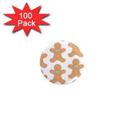 Pattern Christmas Biscuits Pastries 1  Mini Magnets (100 Pack)  by Simbadda