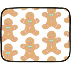 Pattern Christmas Biscuits Pastries Fleece Blanket (mini) by Simbadda