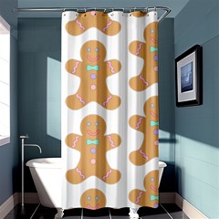 Pattern Christmas Biscuits Pastries Shower Curtain 36  X 72  (stall)  by Simbadda