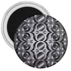 Metal Circle Background Ring 3  Magnets by Simbadda