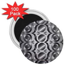 Metal Circle Background Ring 2 25  Magnets (100 Pack)  by Simbadda