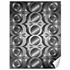 Metal Circle Background Ring Canvas 36  X 48  by Simbadda