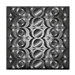 Metal Circle Background Ring Face Towel