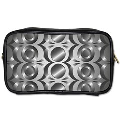 Metal Circle Background Ring Toiletries Bag (two Sides) by Simbadda