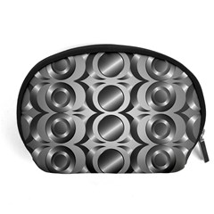 Metal Circle Background Ring Accessory Pouch (large) by Simbadda