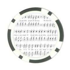 Jingle Bells Song Christmas Carol Poker Chip Card Guard by Simbadda