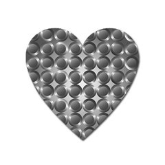 Metal Circle Background Ring Heart Magnet