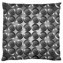 Metal Circle Background Ring Large Cushion Case (two Sides) by Simbadda