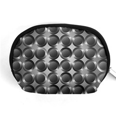 Metal Circle Background Ring Accessory Pouch (medium) by Simbadda