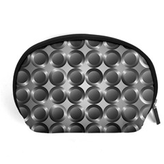 Metal Circle Background Ring Accessory Pouch (large) by Simbadda