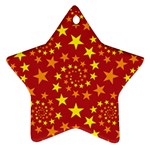 Star Stars Pattern Design Ornament (Star) Front