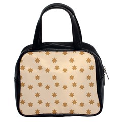 Pattern Gingerbread Star Classic Handbag (two Sides) by Simbadda