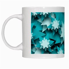 Stars Christmas Ice Decoration White Mugs