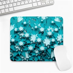 Stars Christmas Ice Decoration Large Mousepads by Simbadda