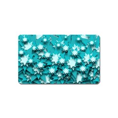 Stars Christmas Ice Decoration Magnet (name Card) by Simbadda