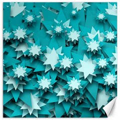 Stars Christmas Ice Decoration Canvas 16  X 16  by Simbadda