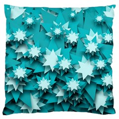 Stars Christmas Ice Decoration Standard Flano Cushion Case (one Side) by Simbadda