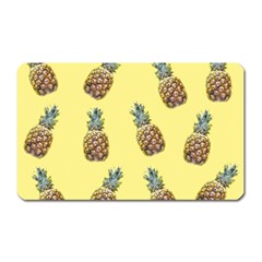 Pineapples Fruit Pattern Texture Magnet (rectangular) by Simbadda