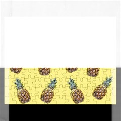 Pineapples Fruit Pattern Texture Rectangular Jigsaw Puzzl by Simbadda