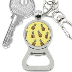 Pineapples Fruit Pattern Texture Bottle Opener Key Chains by Simbadda