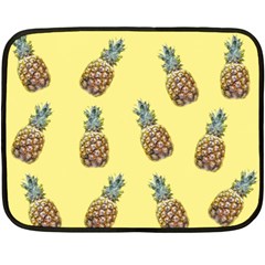 Pineapples Fruit Pattern Texture Fleece Blanket (mini) by Simbadda