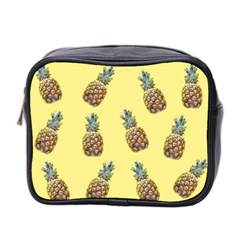 Pineapples Fruit Pattern Texture Mini Toiletries Bag (two Sides) by Simbadda